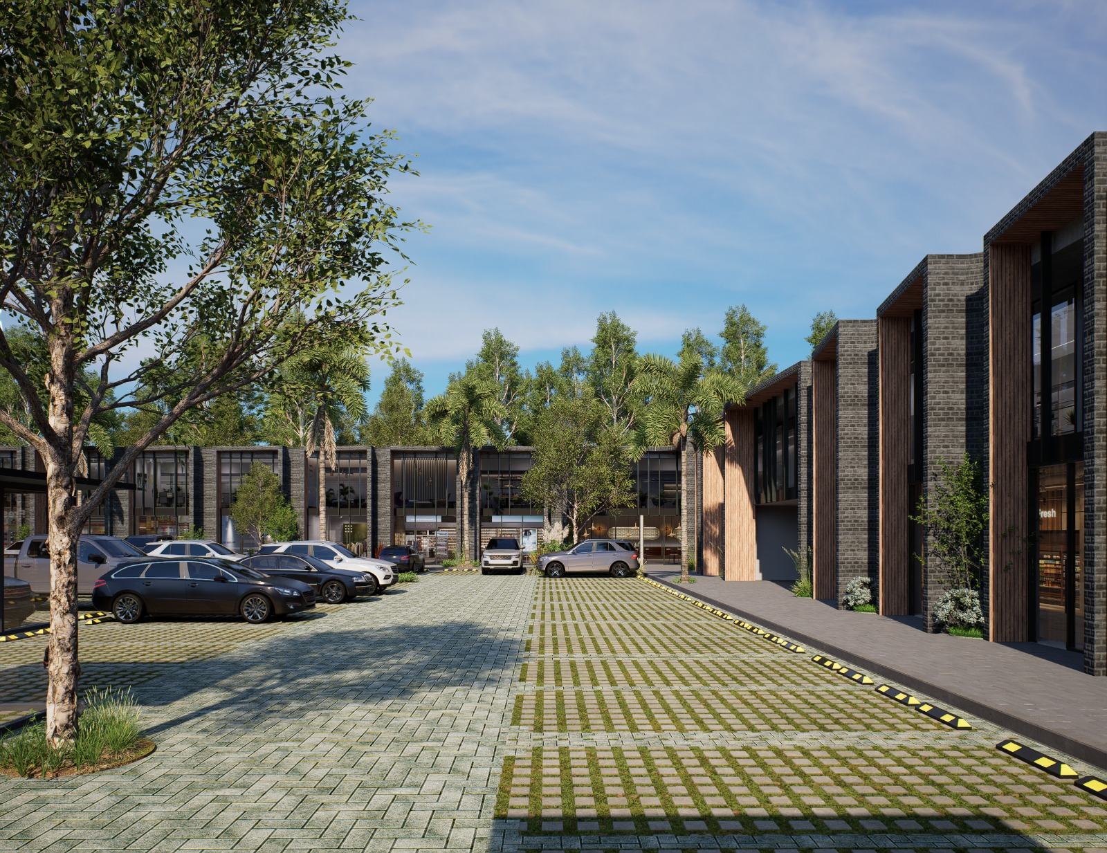 Render de la circulación peatonal